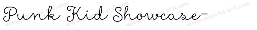 Punk Kid Showcase字体转换